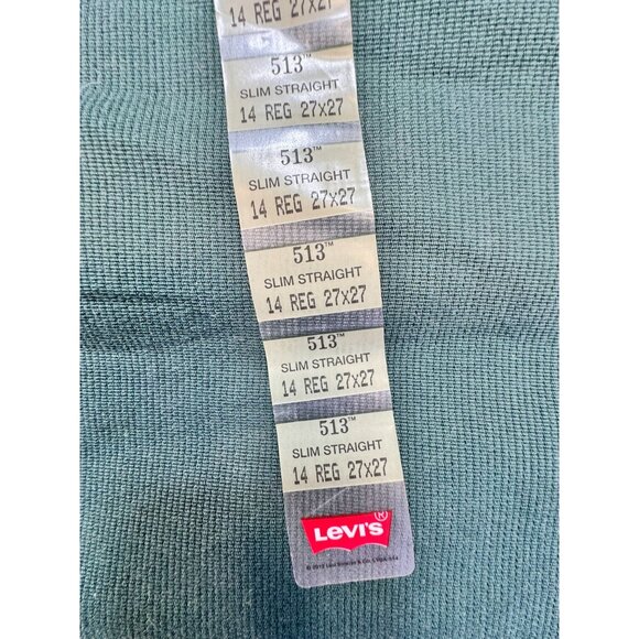 Levi's 513 Juniors Slim Straight Fit Jeans Ponderosa Pine Size 14 Regular 27x27 - Picture 11 of 12